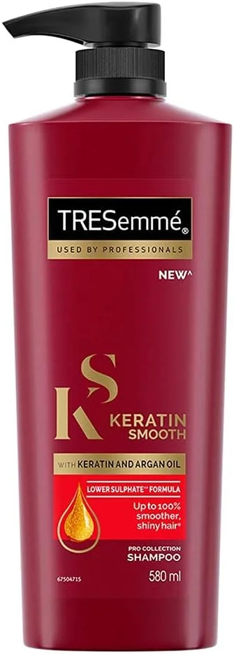 شامپو کراتین صاف کننده موهای وز دار ترزمه حاوی روغن آرگان، 580 میلی لیتر