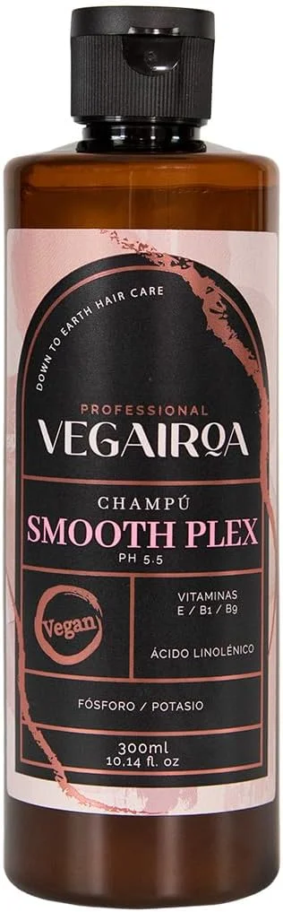 شامپو صاف کننده مو وگایروآ - شامپو صاف کننده پلکس - برای بعد از صاف کردن بی نقص مو - مرطوب کننده و مغذی - بدون وز - محصول حرفه ای آرایشگری وگان - 300 میلی لیتر