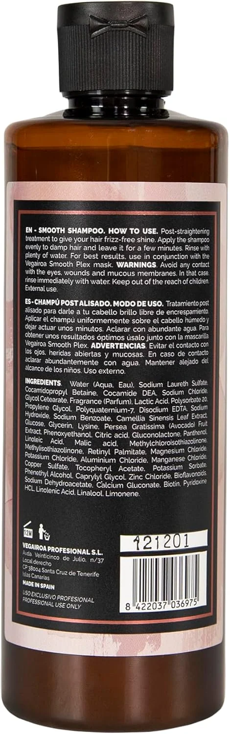 شامپو صاف کننده مو وگایروآ - شامپو صاف کننده پلکس - برای بعد از صاف کردن بی نقص مو - مرطوب کننده و مغذی - بدون وز - محصول حرفه ای آرایشگری وگان - 300 میلی لیتر شامپو صاف کننده مو وگایروآ - شامپو صاف کننده پلکس - برای بعد از صاف کردن بی نقص مو - مرطوب کننده و مغذی - بدون وز - محصول حرفه ای آرایشگری وگان - 300 میلی لیتر