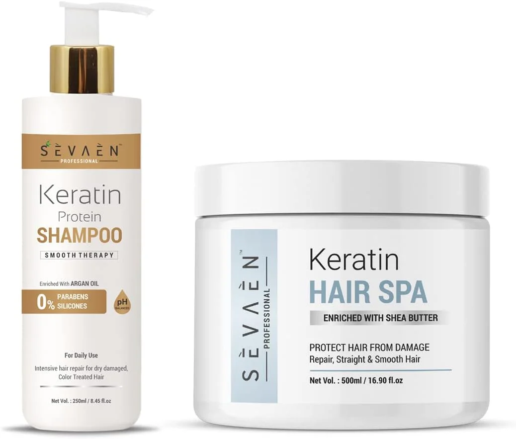 شامپو کراتین سواین و کرم اسپا مو برای ترمیم موهای خشک و آسیب دیده، تقویت و صاف کردن مو با درمان عمیق حالت دهنده شامپو کراتین سواین و کرم اسپا مو برای ترمیم موهای خشک و آسیب دیده، تقویت و صاف کردن مو با درمان عمیق حالت دهنده