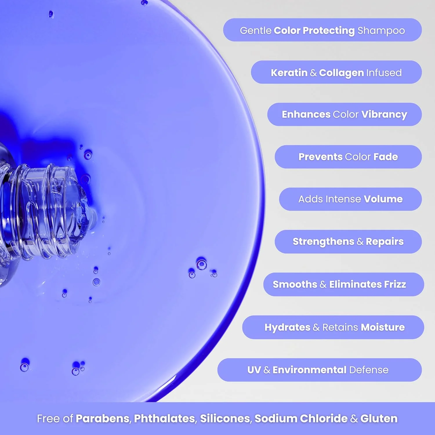 شامپو بازسازی کننده کراتین و تثبیت کننده رنگ مو سیمپلی اسموت اکستند، 250 میلی لیتر شامپو بازسازی کننده کراتین و تثبیت کننده رنگ مو سیمپلی اسموت اکستند، 250 میلی لیتر