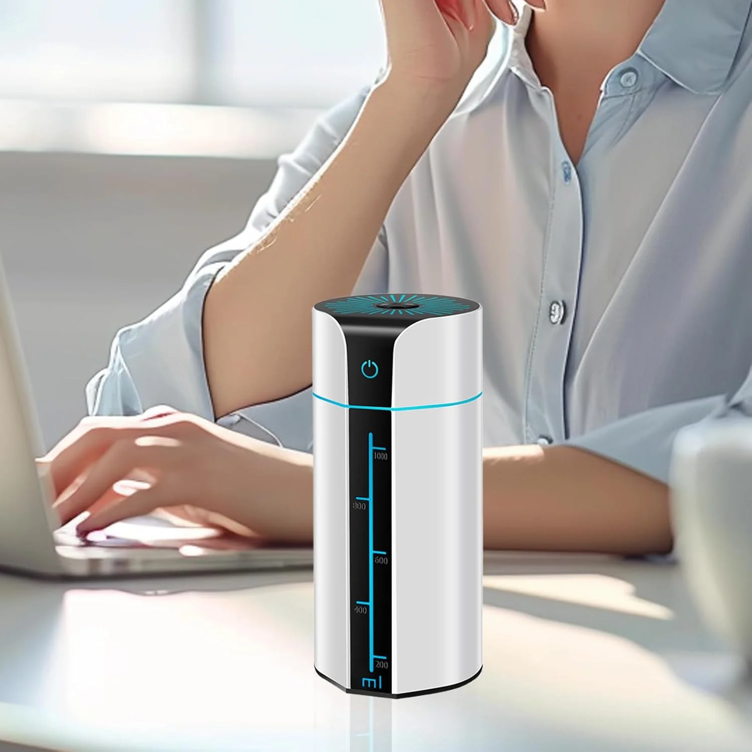 دستگاه بخور هوا برای اتاق خواب - دستگاه تصفیه هوای بی صدا USB، مرطوب کننده هوشمند LED با 7 رنگ برای اتاق خواب، اتاق نشیمن، خوابگاه و استودیو دستگاه بخور هوا برای اتاق خواب - دستگاه تصفیه هوای بی صدا USB، مرطوب کننده هوشمند LED با 7 رنگ برای اتاق خواب، اتاق نشیمن، خوابگاه و استودیو