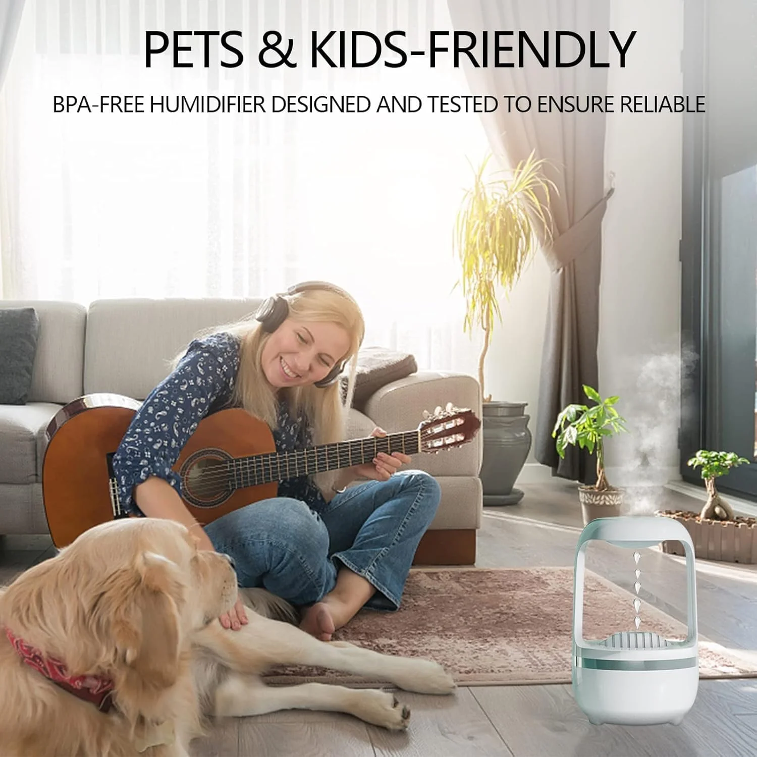 دستگاه بخور اتاق خواب ضد جاذبه، طراحی مدرن با رطوبت تسکین دهنده