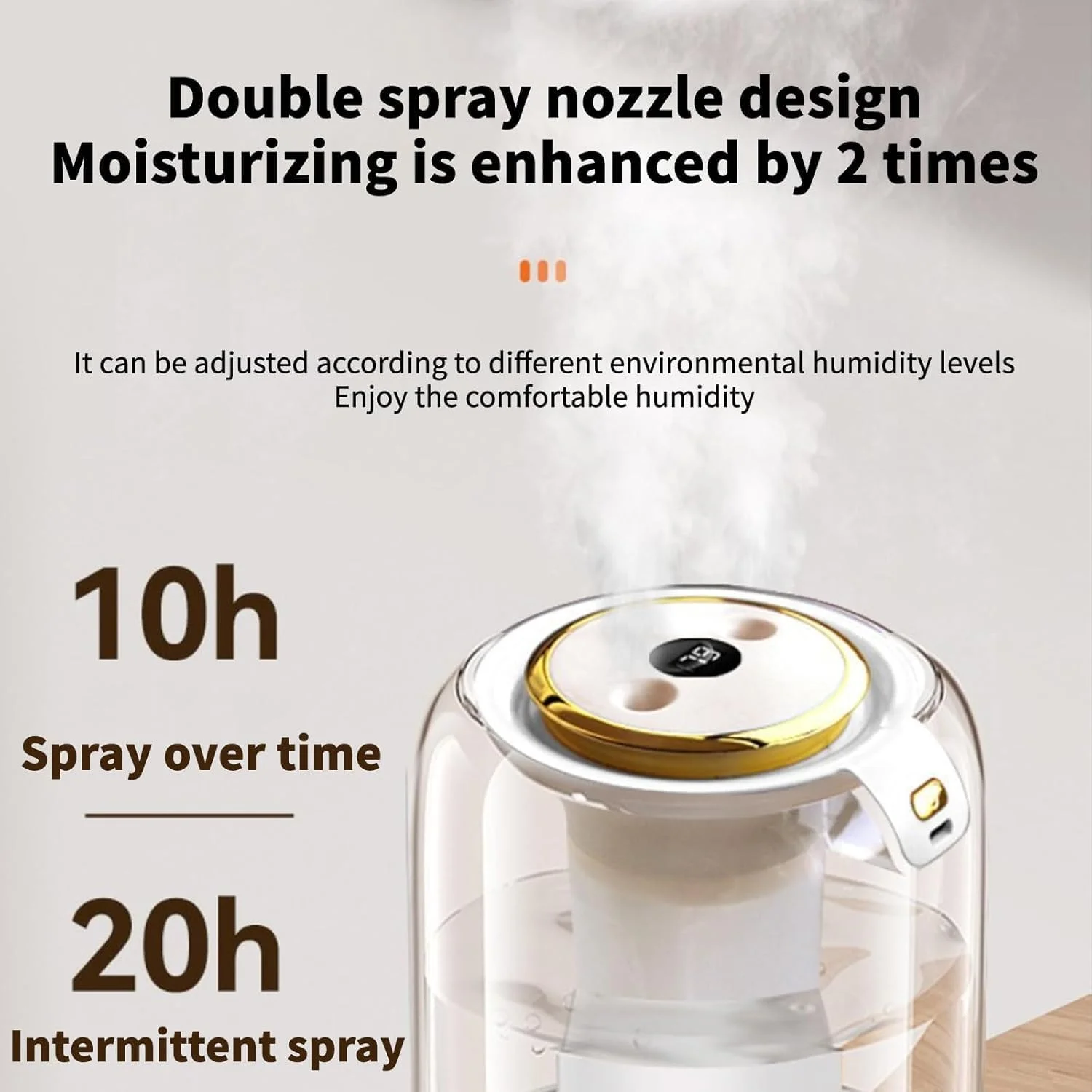 دستگاه بخور سرد ALISMAEEL برای اتاق خواب و منزل، دستگاه بخور با دو نازل، دستگاه بخور 2 لیتری با چراغ خواب رنگارنگ، عملکرد بی صدا، دوشاخه USB، مناسب برای دفتر کار و منزل، برای فضای 31-40 متر مربع دستگاه بخور سرد ALISMAEEL برای اتاق خواب و منزل، دستگاه بخور با دو نازل، دستگاه بخور 2 لیتری با چراغ خواب رنگارنگ، عملکرد بی صدا، دوشاخه USB، مناسب برای دفتر کار و منزل، برای فضای 31-40 متر مربع