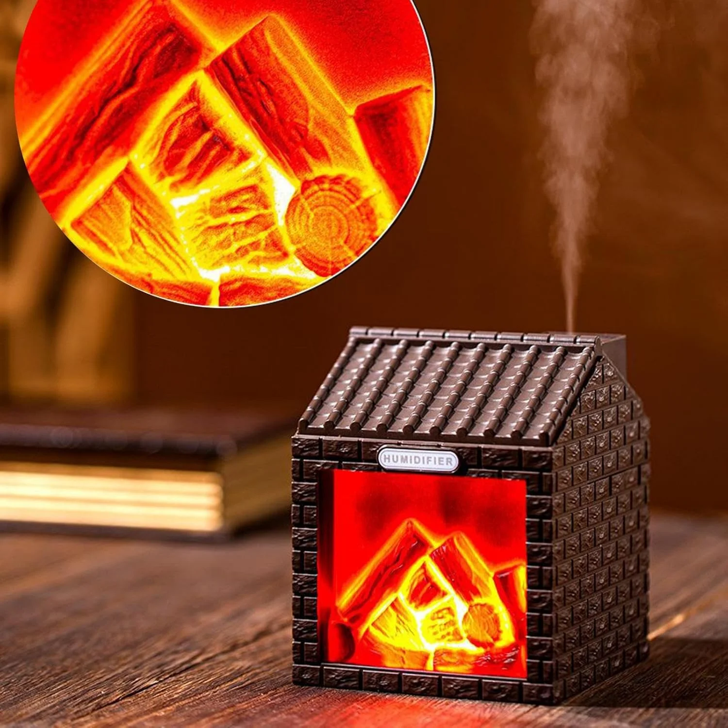 دستگاه بخور هوا | دستگاه رطوبت ساز اتاق با چراغ خواب LED - پخش کننده رایحه شومینه بی صدا 200 میلی لیتری برای اتاق خواب، اسپا، خوابگاه، کلاس درس، ماشین دستگاه بخور هوا | دستگاه رطوبت ساز اتاق با چراغ خواب LED - پخش کننده رایحه شومینه بی صدا 200 میلی لیتری برای اتاق خواب، اسپا، خوابگاه، کلاس درس، ماشین