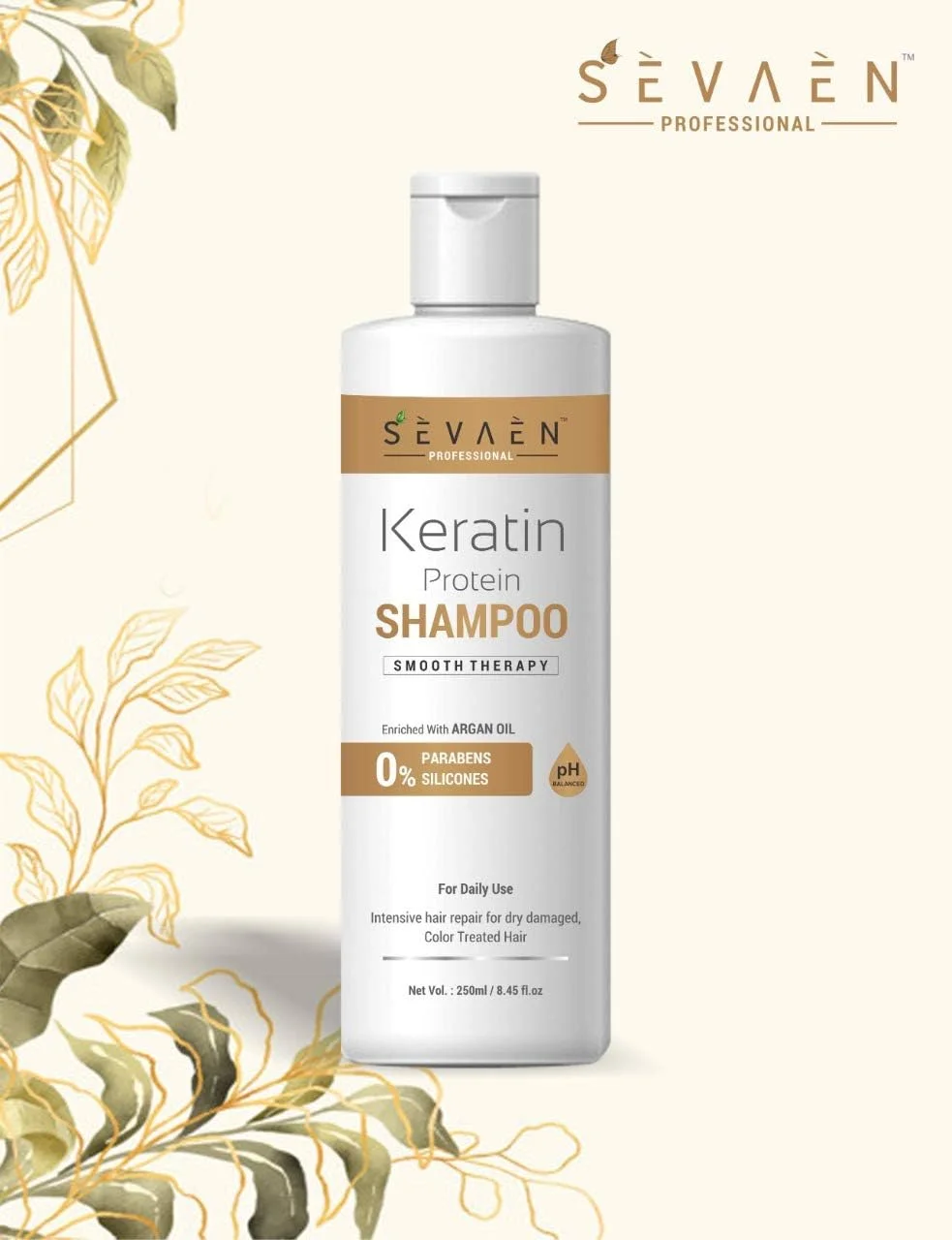 شامپو کراتین پروتئین SEVAEN حاوی روغن آرگان شامپو کراتین پروتئین SEVAEN حاوی روغن آرگان