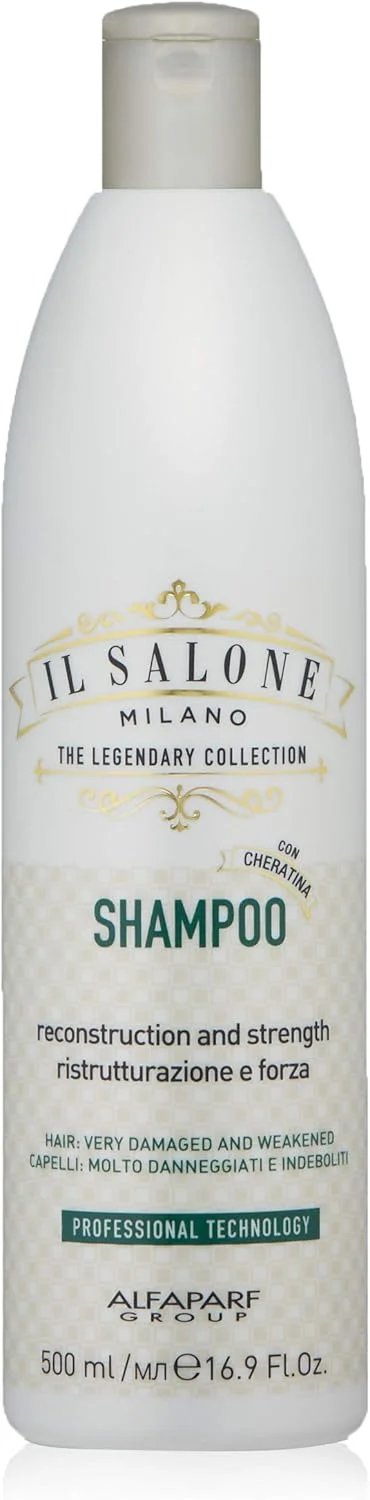 شامپو کراتین حرفه ای Il Salone Milano برای موهای بسیار آسیب دیده - بازسازی، تقویت و ترمیم - کیفیت عالی - 500 میلی لیتر