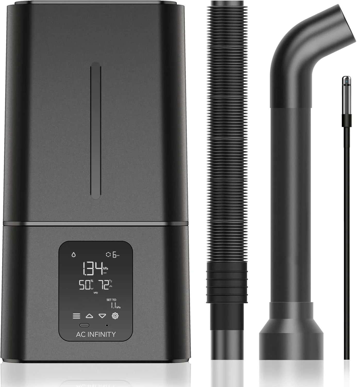 دستگاه رطوبت ساز گیاه AC Infinity CLOUDFORGE T7، با مخزن 15 لیتری و کنترلر هوشمند داخلی، برنامه ریزی تعادل رطوبت، رطوبت ساز تجاری درجه یک برای گیاهان در گلخانه ها، اتاق های رشد و چادرهای رشد