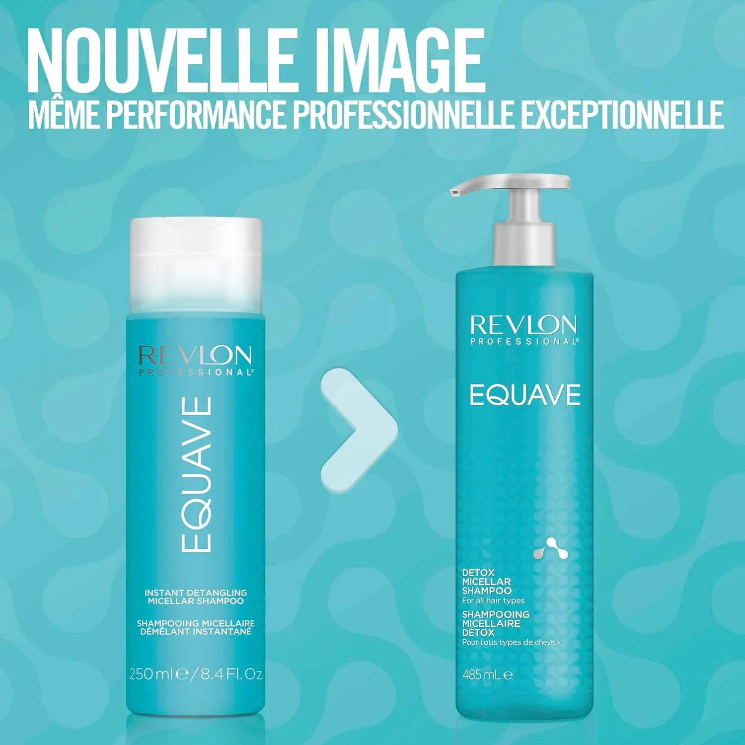 شامپو میسلار باز کننده گره مو، زیبایی فوری رولون پروفشنال اکوآو، 485 میلی لیتر