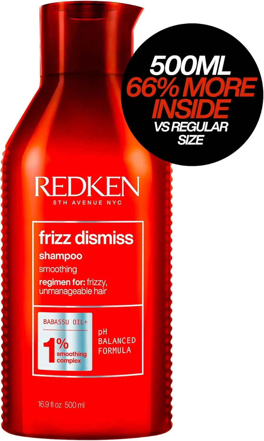 شامپو رِدکِن، روغن باباسو، افزایش درخشندگی و صاف کننده موهای وز، Frizz Dismiss، 500 میلی لیتر شامپو رِدکِن، روغن باباسو، افزایش درخشندگی و صاف کننده موهای وز، Frizz Dismiss، 500 میلی لیتر