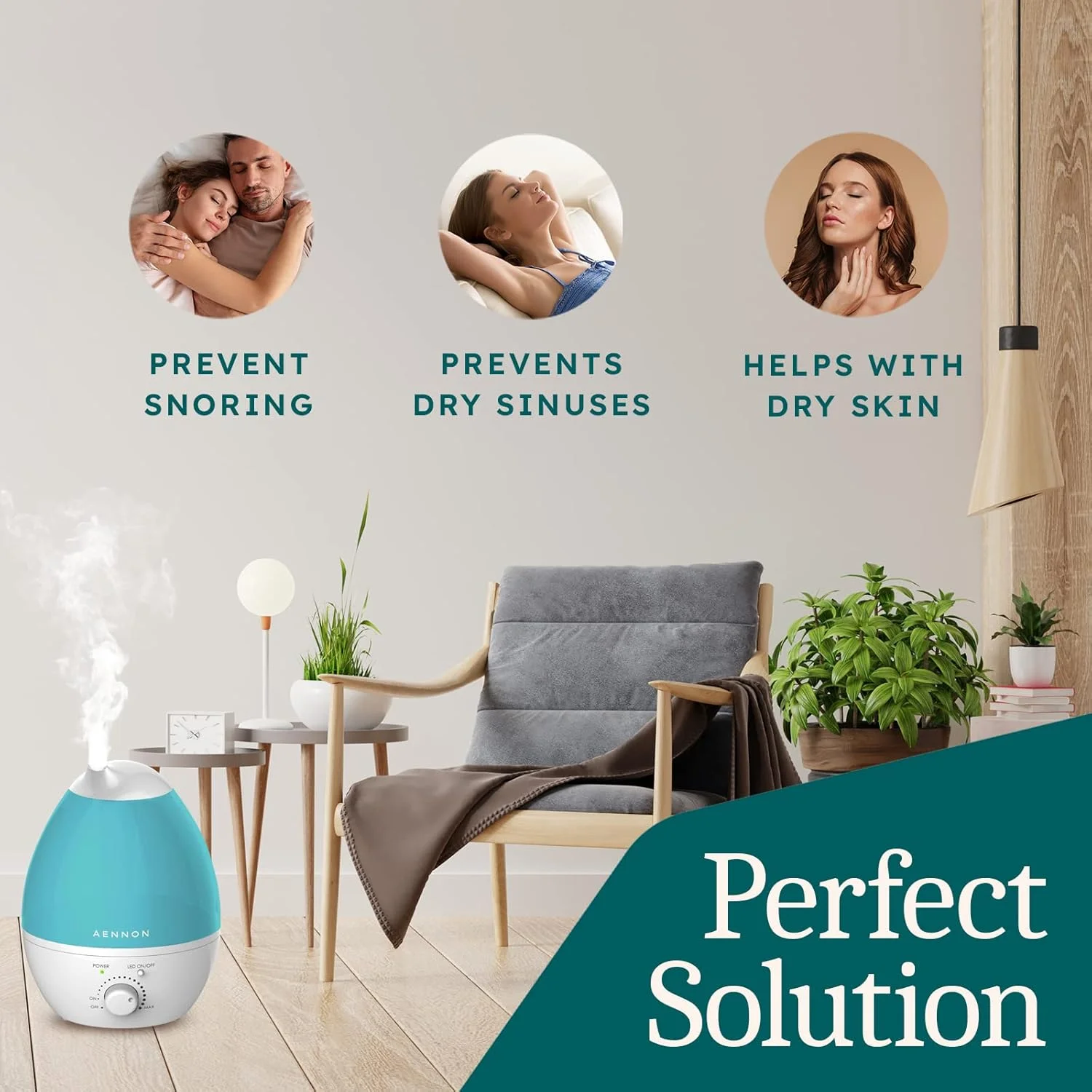 دستگاه بخور سرد Aennon برای بهبود سلامتی، پوست، خلق و خو، خواب، تمرکز - تنفس بهتر با هوای پاک و تازه، بیش از 20 ساعت استفاده شگفت انگیز دستگاه بخور سرد Aennon برای بهبود سلامتی، پوست، خلق و خو، خواب، تمرکز - تنفس بهتر با هوای پاک و تازه، بیش از 20 ساعت استفاده شگفت انگیز