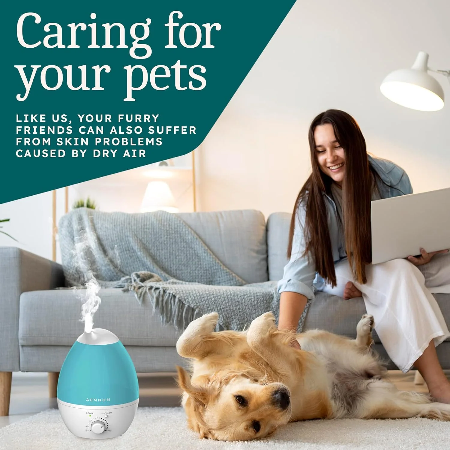 دستگاه بخور سرد Aennon برای بهبود سلامتی، پوست، خلق و خو، خواب، تمرکز - تنفس بهتر با هوای پاک و تازه، بیش از 20 ساعت استفاده شگفت انگیز دستگاه بخور سرد Aennon برای بهبود سلامتی، پوست، خلق و خو، خواب، تمرکز - تنفس بهتر با هوای پاک و تازه، بیش از 20 ساعت استفاده شگفت انگیز