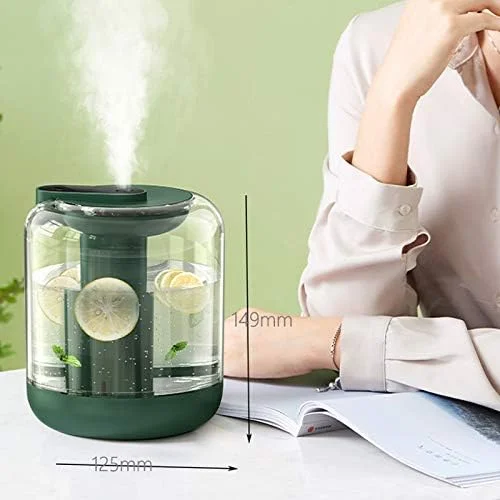 دستگاه بخور خوشبو کننده هوا 1000 میلی لیتری USB خانگی، حجم مه بزرگ، طراحی سبز دستگاه بخور خوشبو کننده هوا 1000 میلی لیتری USB خانگی، حجم مه بزرگ، طراحی سبز