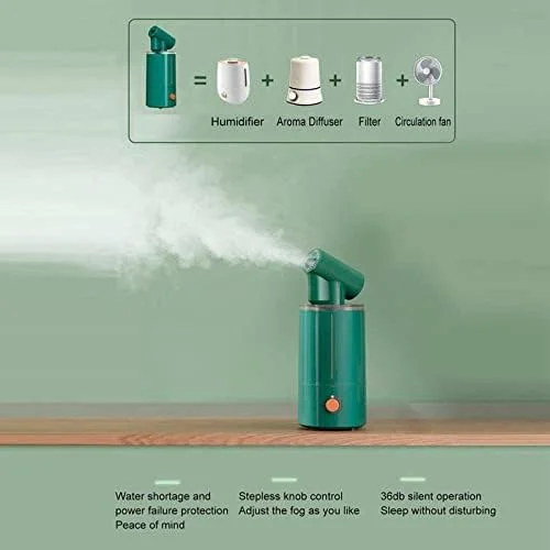 دستگاه بخور هوشمند با قابلیت چرخش 120 درجه، پخش کننده رایحه، تصفیه کننده هوا و مرطوب کننده با مه آروماتراپی دستگاه بخور هوشمند با قابلیت چرخش 120 درجه، پخش کننده رایحه، تصفیه کننده هوا و مرطوب کننده با مه آروماتراپی