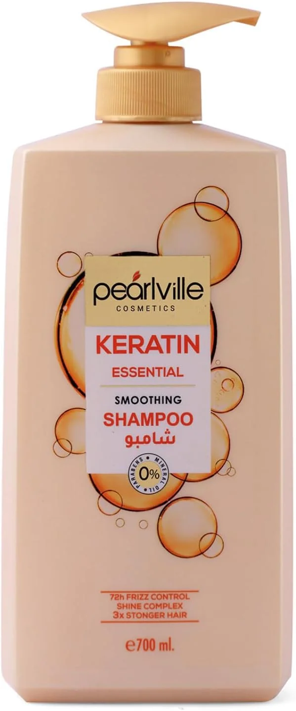 شامپو کراتین صاف کننده مو پرل ویل - 700 میلی لیتر | افزایش درخشندگی و کنترل وز مو | حاوی پروتئین سویا شامپو کراتین صاف کننده مو پرل ویل - 700 میلی لیتر | افزایش درخشندگی و کنترل وز مو | حاوی پروتئین سویا