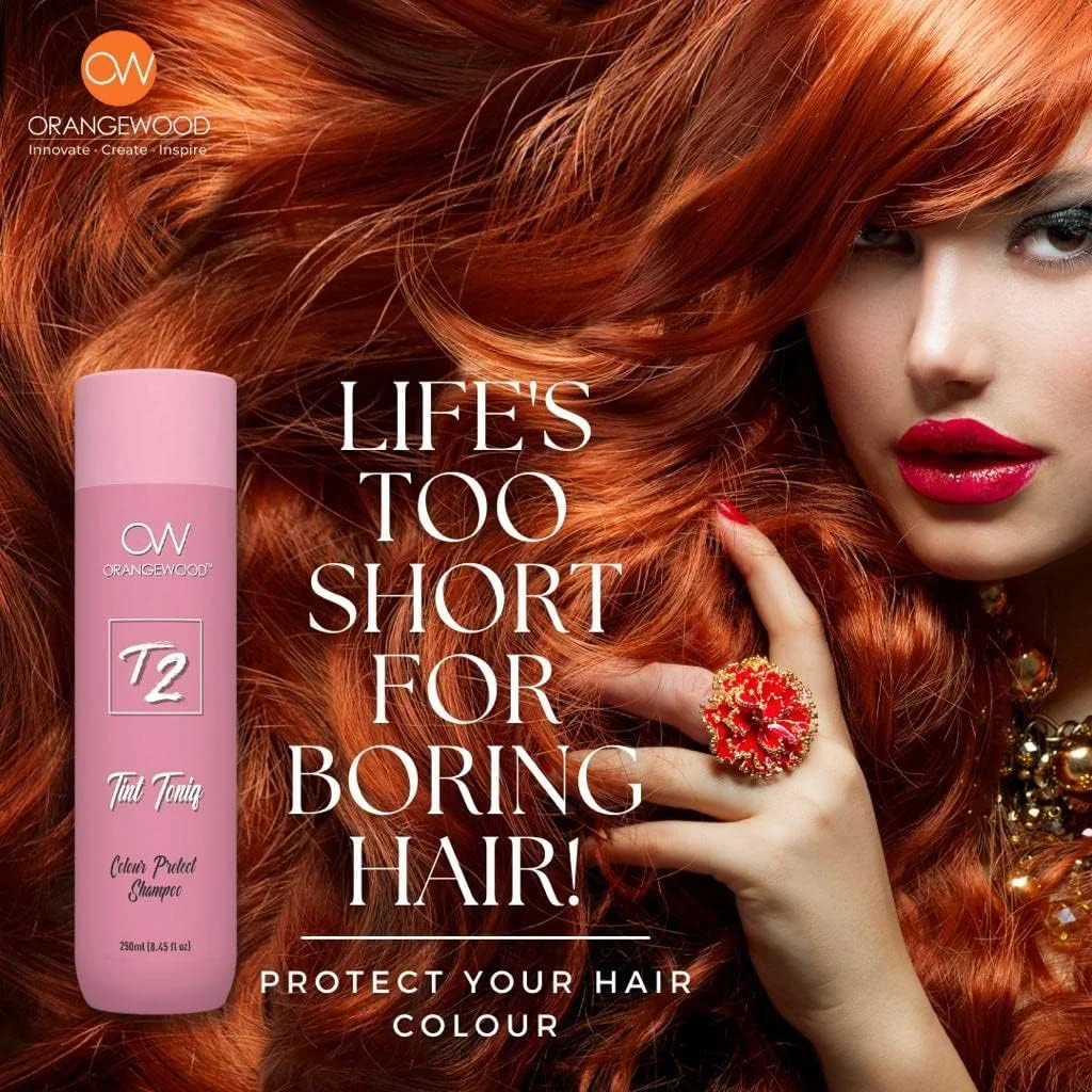 شامپو محافظ رنگ موی حرفه ای اورنج وود Tint Toniq، محافظت از رنگ مو با محافظت در برابر اشعه ماوراء بنفش، تغذیه و ترمیم عمیق برای آقایان و بانوان - 250 میلی لیتر