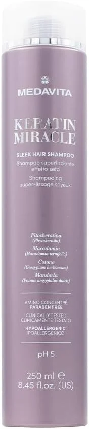 شامپو کراتین میراکل نرم کننده مو مداویتا 250 میلی لیتر