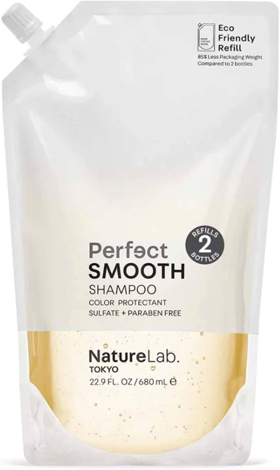 شامپو صاف کننده بی نقص NatureLab.TOKYO: کیسه پرکننده سازگار با محیط زیست: کنترل کننده وز بدون سنگینی برای مو و پوست سر صاف تر و سالم تر I 680 میلی لیتر شامپو صاف کننده بی نقص NatureLab.TOKYO: کیسه پرکننده سازگار با محیط زیست: کنترل کننده وز بدون سنگینی برای مو و پوست سر صاف تر و سالم تر I 680 میلی لیتر