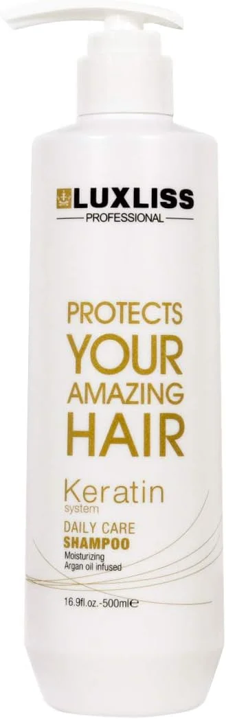 مجموعه شامپو و نرم کننده مراقبت روزانه کراتین لوکسلیس، 2 عدد (هر کدام 473 میلی لیتر)، مرطوب کننده، ضد وز، ترمیم کننده، برای موهای تحت درمان شیمیایی، حاوی روغن آرگان مجموعه شامپو و نرم کننده مراقبت روزانه کراتین لوکسلیس، 2 عدد (هر کدام 473 میلی لیتر)، مرطوب کننده، ضد وز، ترمیم کننده، برای موهای تحت درمان شیمیایی، حاوی روغن آرگان