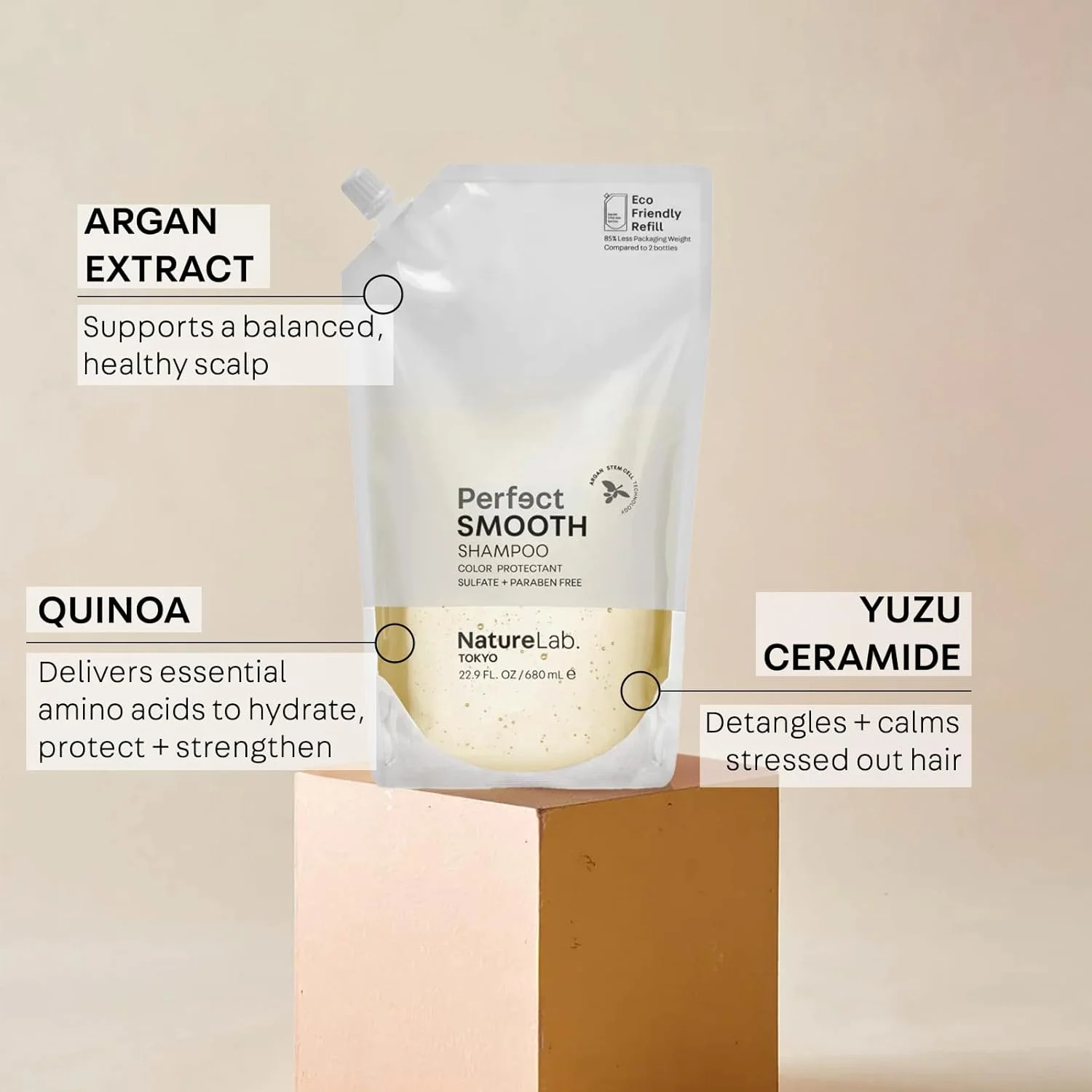 شامپو صاف کننده بی نقص NatureLab.TOKYO: کیسه پرکننده سازگار با محیط زیست: کنترل کننده وز بدون سنگینی برای مو و پوست سر صاف تر و سالم تر I 680 میلی لیتر شامپو صاف کننده بی نقص NatureLab.TOKYO: کیسه پرکننده سازگار با محیط زیست: کنترل کننده وز بدون سنگینی برای مو و پوست سر صاف تر و سالم تر I 680 میلی لیتر