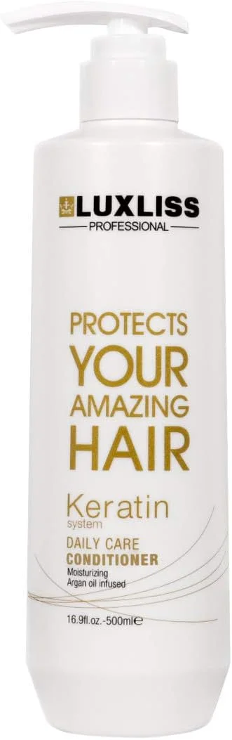 مجموعه شامپو و نرم کننده مراقبت روزانه کراتین لوکسلیس، 2 عدد (هر کدام 473 میلی لیتر)، مرطوب کننده، ضد وز، ترمیم کننده، برای موهای تحت درمان شیمیایی، حاوی روغن آرگان مجموعه شامپو و نرم کننده مراقبت روزانه کراتین لوکسلیس، 2 عدد (هر کدام 473 میلی لیتر)، مرطوب کننده، ضد وز، ترمیم کننده، برای موهای تحت درمان شیمیایی، حاوی روغن آرگان