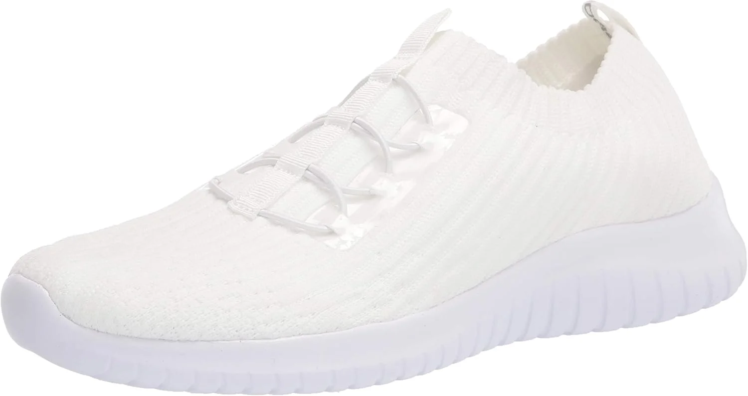 کفش پیاده روی زنانه تیوسیبون، سبک و راحت، مناسب دویدن و استفاده روزمره، سفید، سایز 9.5