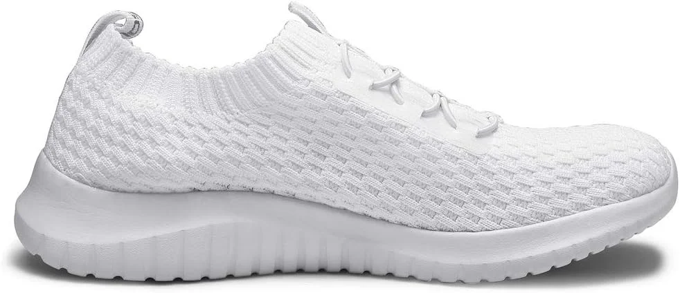 کفش پیاده روی زنانه تیوسیبون، سبک و راحت، مناسب دویدن و استفاده روزمره، سفید، سایز 9.5