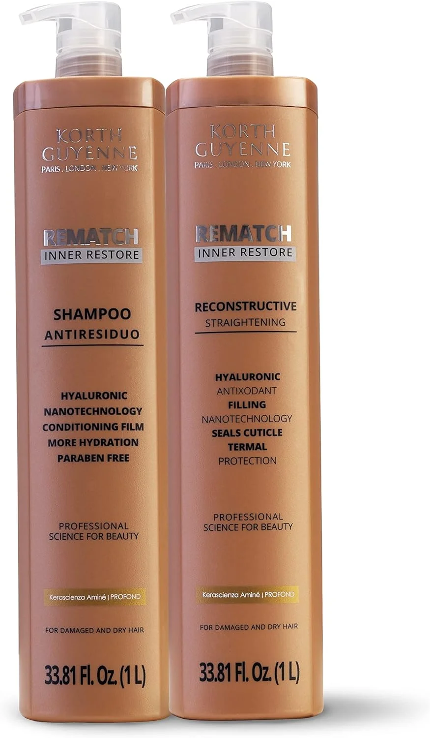 مجموعه درمان صاف کننده مو کرث گویان با شامپو ضد رسوب و صاف کننده بازسازی کننده کراتین برزیلی، 1000 میلی لیتر، 2 عدد مجموعه درمان صاف کننده مو کرث گویان با شامپو ضد رسوب و صاف کننده بازسازی کننده کراتین برزیلی، 1000 میلی لیتر، 2 عدد