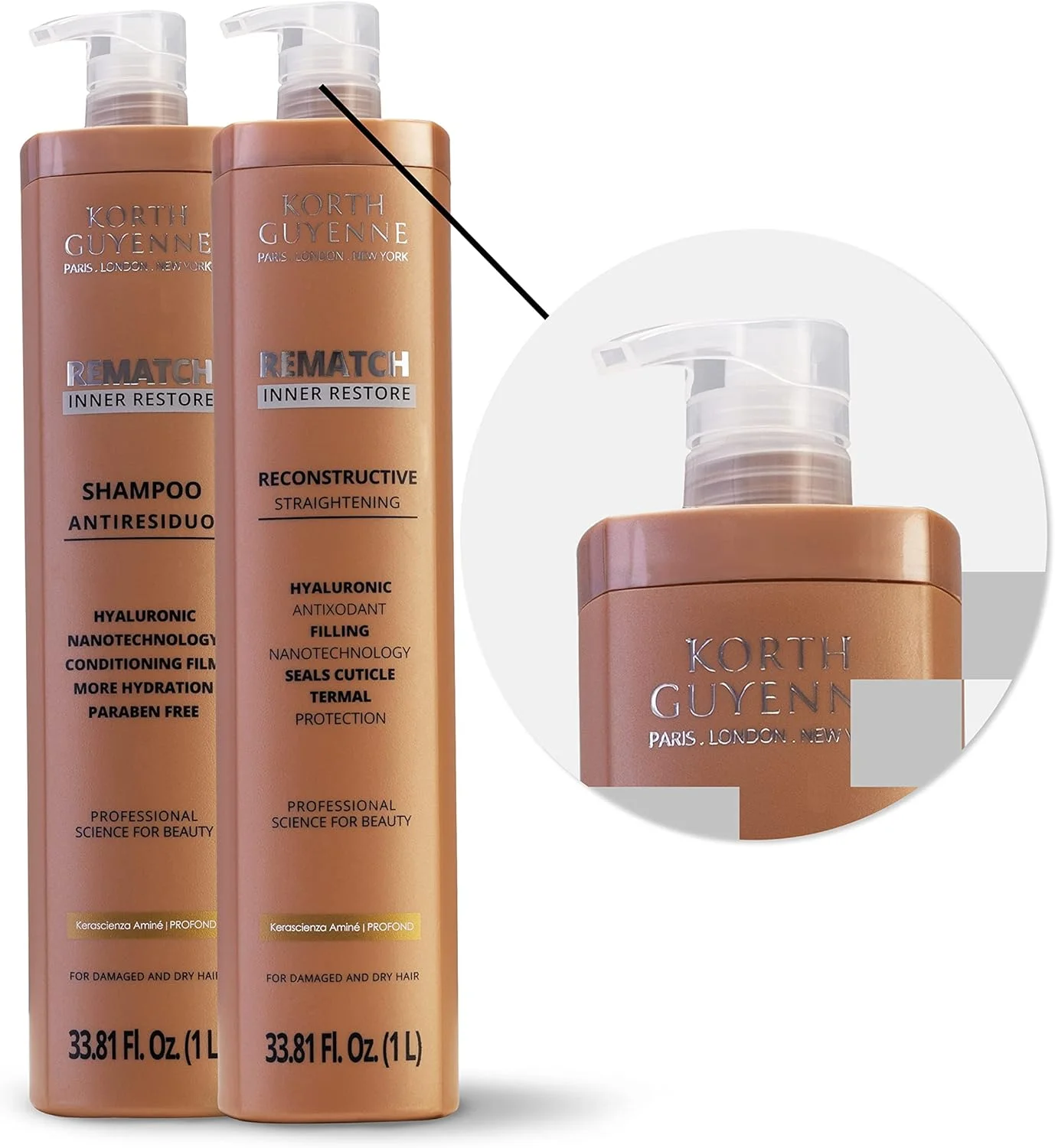 مجموعه درمان صاف کننده مو کرث گویان با شامپو ضد رسوب و صاف کننده بازسازی کننده کراتین برزیلی، 1000 میلی لیتر، 2 عدد مجموعه درمان صاف کننده مو کرث گویان با شامپو ضد رسوب و صاف کننده بازسازی کننده کراتین برزیلی، 1000 میلی لیتر، 2 عدد