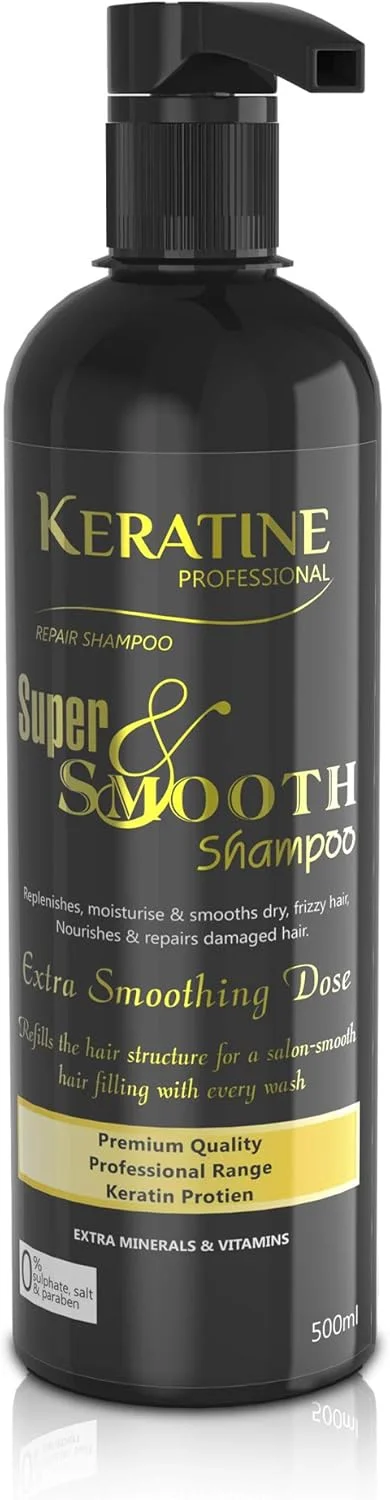 شامپو کراتین پروفشنال فوق العاده نرم و صاف (500 میلی لیتر) شامپو کراتین پروفشنال فوق العاده نرم و صاف (500 میلی لیتر)