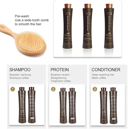 مجموعه سه در یک کراتین کویین کافی: شامپو حرفه ای، کراتین مو و ماسک ترمیم کننده عمیق ۱۰۰۰ میلی لیتر مجموعه سه در یک کراتین کویین کافی: شامپو حرفه ای، کراتین مو و ماسک ترمیم کننده عمیق ۱۰۰۰ میلی لیتر