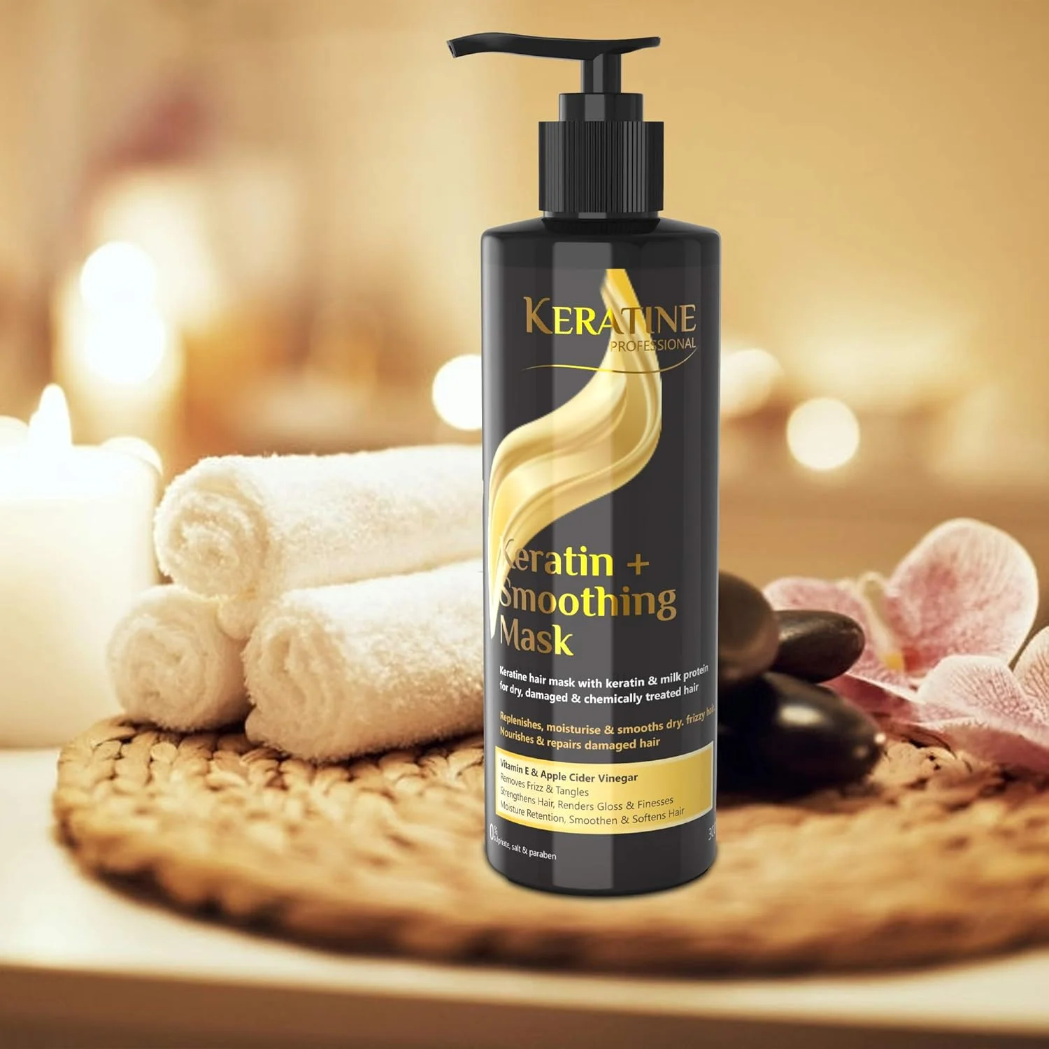 مجموعه شامپو و ماسک کراتینه پروفشنال کراتین + صاف کننده - 300 میلی لیتر مجموعه شامپو و ماسک کراتینه پروفشنال کراتین + صاف کننده - 300 میلی لیتر