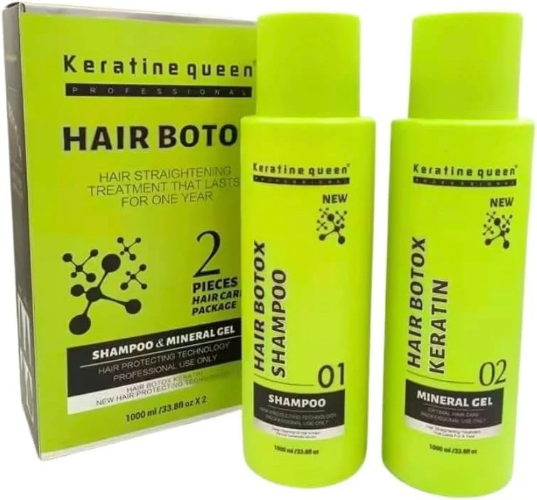 مجموعه صاف کننده مو کراتین کویین پروفشنال 2x1000ml شامل شامپو کراتین و ژل معدنی، بدون سولفات، ضد وز، ترمیم کننده عمیق و صاف کننده موهای آسیب دیده مجموعه صاف کننده مو کراتین کویین پروفشنال 2x1000ml شامل شامپو کراتین و ژل معدنی، بدون سولفات، ضد وز، ترمیم کننده عمیق و صاف کننده موهای آسیب دیده