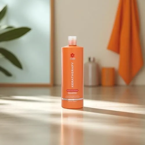 شامپو محافظ رنگ مو کراتراپی حاوی کراتین، 1000 میلی لیتر - شامپو محافظ رنگ مو بدون گلوتن برای موهای رنگ شده با فناوری Kerabond، روغن تمشک قرمز، امگا 3 و 6 شامپو محافظ رنگ مو کراتراپی حاوی کراتین، 1000 میلی لیتر - شامپو محافظ رنگ مو بدون گلوتن برای موهای رنگ شده با فناوری Kerabond، روغن تمشک قرمز، امگا 3 و 6