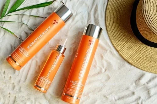 شامپو محافظ رنگ مو کراتراپی حاوی کراتین، 1000 میلی لیتر - شامپو محافظ رنگ مو بدون گلوتن برای موهای رنگ شده با فناوری Kerabond، روغن تمشک قرمز، امگا 3 و 6 شامپو محافظ رنگ مو کراتراپی حاوی کراتین، 1000 میلی لیتر - شامپو محافظ رنگ مو بدون گلوتن برای موهای رنگ شده با فناوری Kerabond، روغن تمشک قرمز، امگا 3 و 6