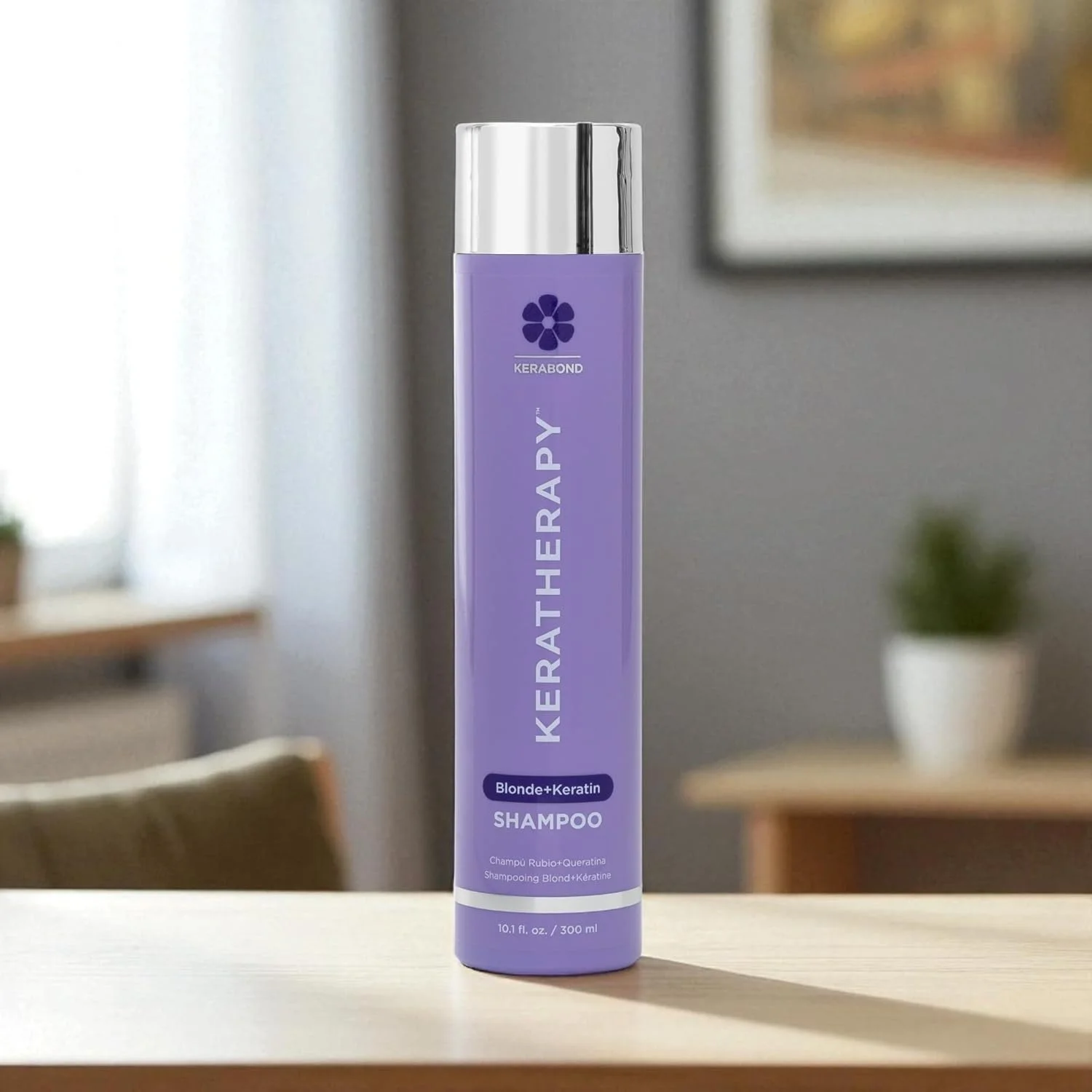 شامپو تونینگ بنفش کراتراپی مدل Keratin Infused Totally Blonde، حجم 300 میلی لیتر شامپو تونینگ بنفش کراتراپی مدل Keratin Infused Totally Blonde، حجم 300 میلی لیتر