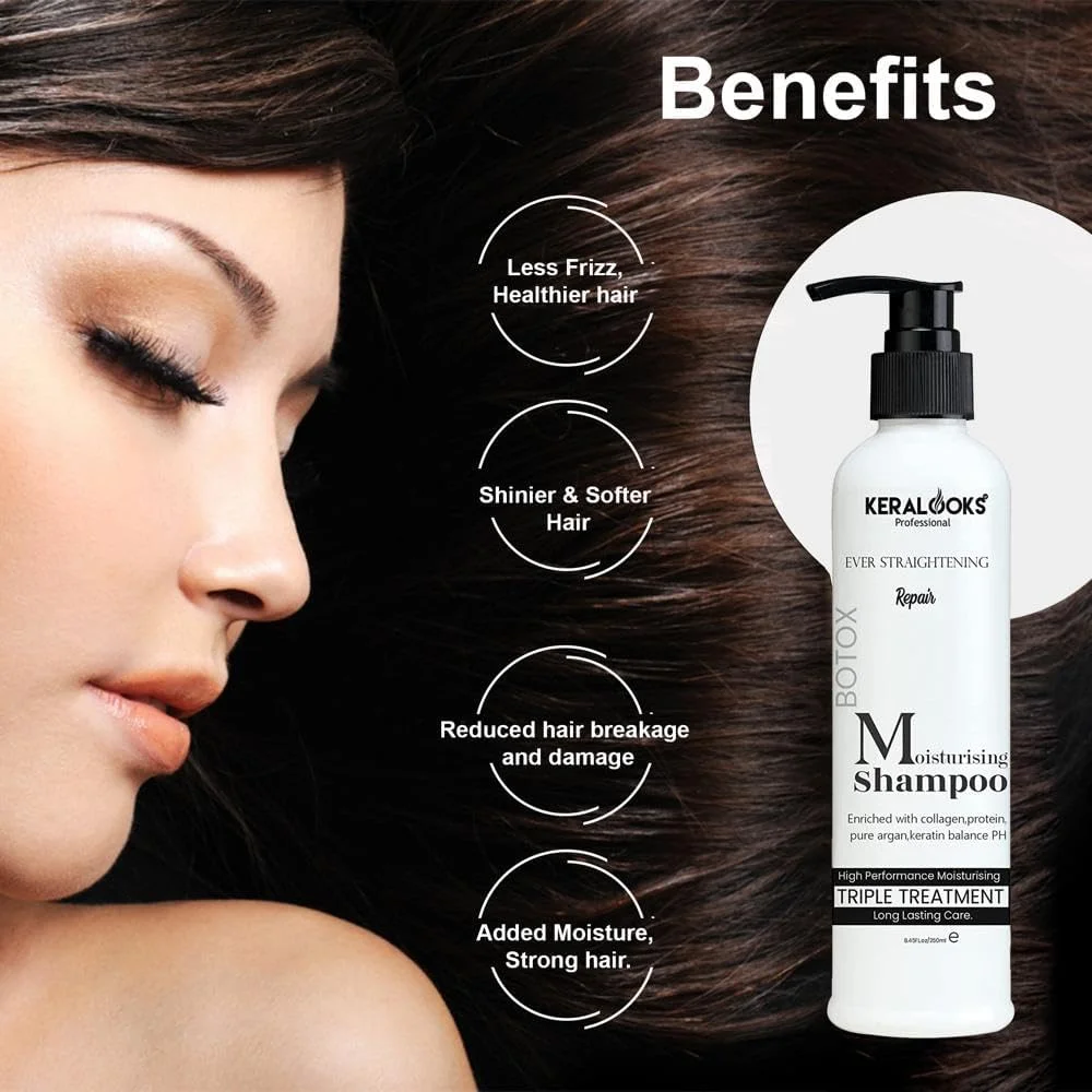 شامپو ترمیم کننده و صاف کننده موهای خشک، آسیب دیده و وز دار Keralooks professional® حاوی Btx - حجم 250 میلی لیتر شامپو ترمیم کننده و صاف کننده موهای خشک، آسیب دیده و وز دار Keralooks professional® حاوی Btx - حجم 250 میلی لیتر