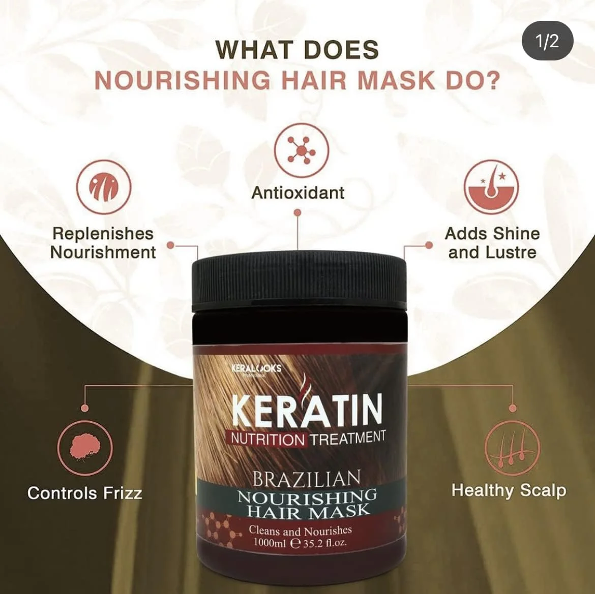 شامپو بدون سولفات ترمیم کننده کراتین حرفه ای Keralooks حجم 500 میلی لیتر | ماسک مو مغذی کراتین برزیلی 1000 میلی لیتر (بسته ترکیبی) شامپو بدون سولفات ترمیم کننده کراتین حرفه ای Keralooks حجم 500 میلی لیتر | ماسک مو مغذی کراتین برزیلی 1000 میلی لیتر (بسته ترکیبی)