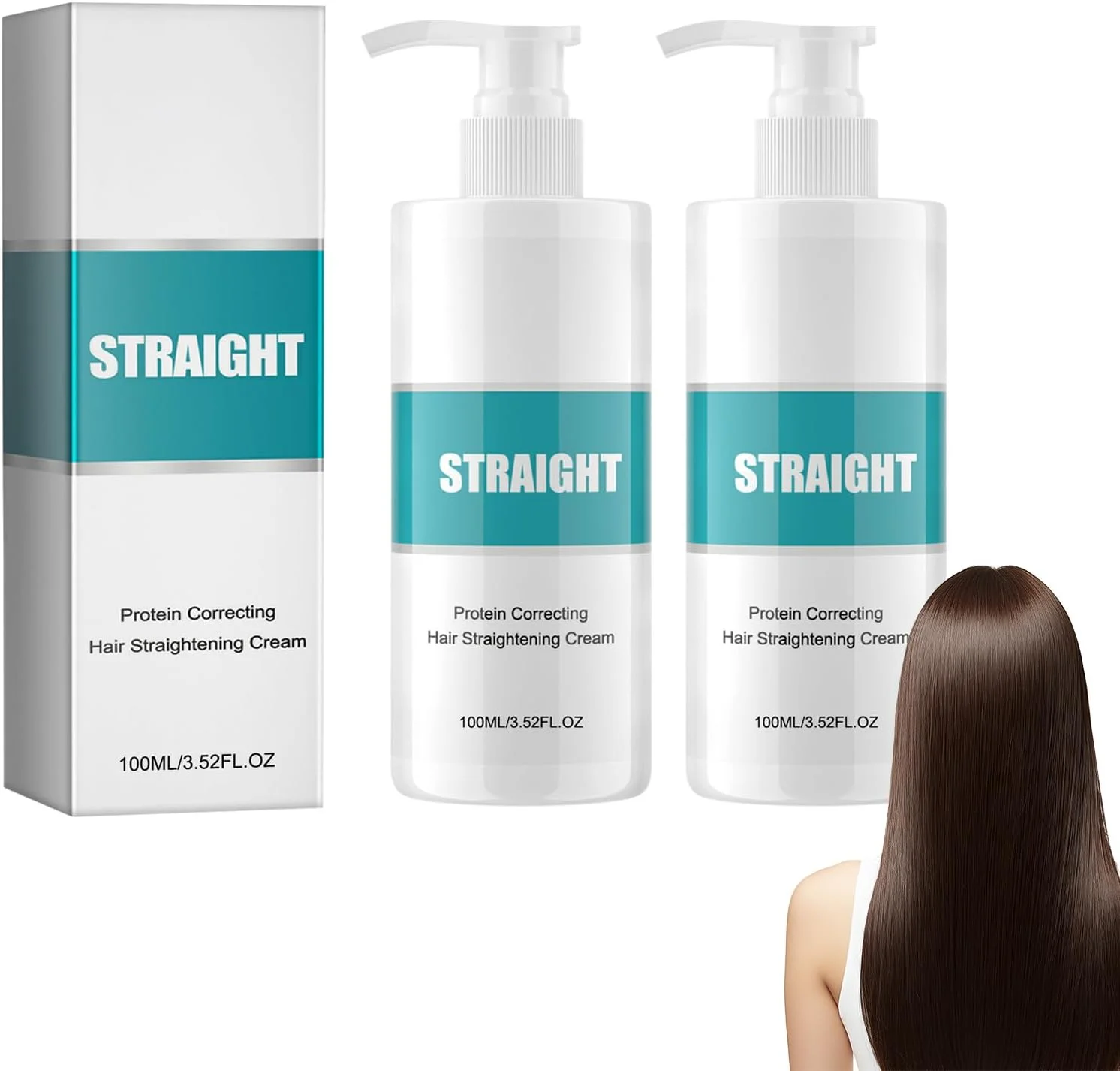 کرم صاف کننده مو Hppsctink، 2 عدد، کرم صاف کننده موی اصلاحی پروتئینی، صاف کننده موهای وز، 2 عدد 100 میلی لیتری، شامپو کرم صاف کننده مو Hppsctink، 2 عدد، کرم صاف کننده موی اصلاحی پروتئینی، صاف کننده موهای وز، 2 عدد 100 میلی لیتری، شامپو