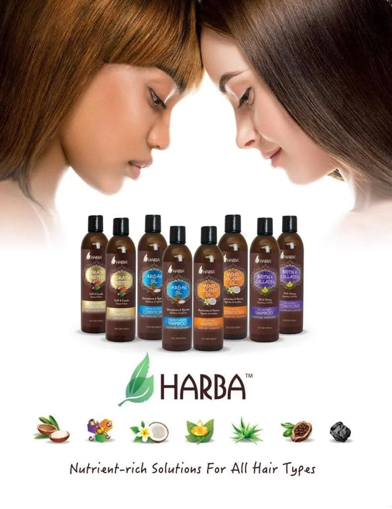 شامپو صاف کننده کراتین و پروتئین هاربا 355 میلی لیتر شامپو صاف کننده کراتین و پروتئین هاربا 355 میلی لیتر