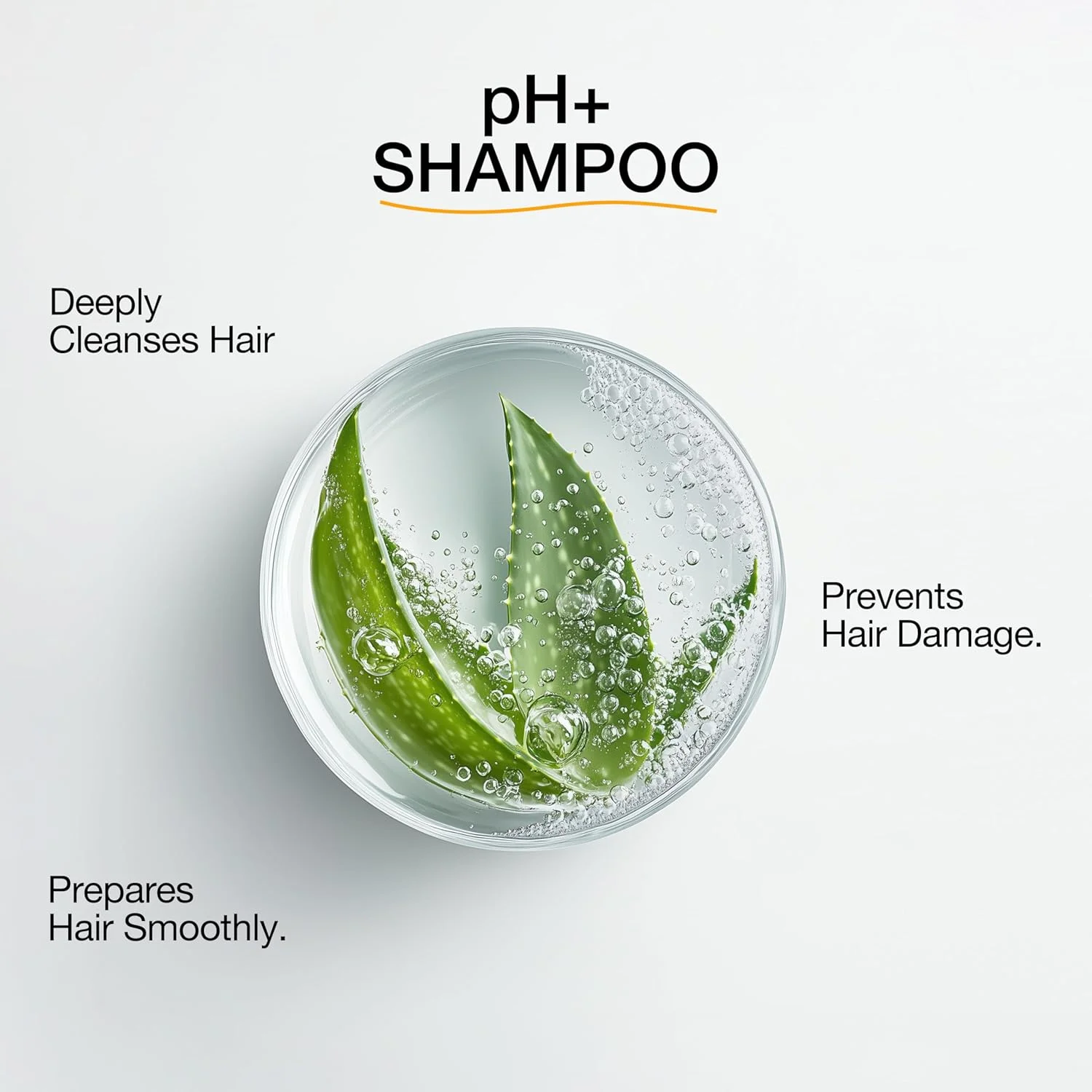 شامپو پاک کننده مو قبل از درمان GK HAIR Global Keratin pH+ (1000 میلی لیتر) برای آماده سازی مو، پاکسازی عمیق، از بین بردن ناخالصی ها - حاوی آلوئه ورا، ویتامین ها و روغن های طبیعی مناسب انواع مو مردان و زنان