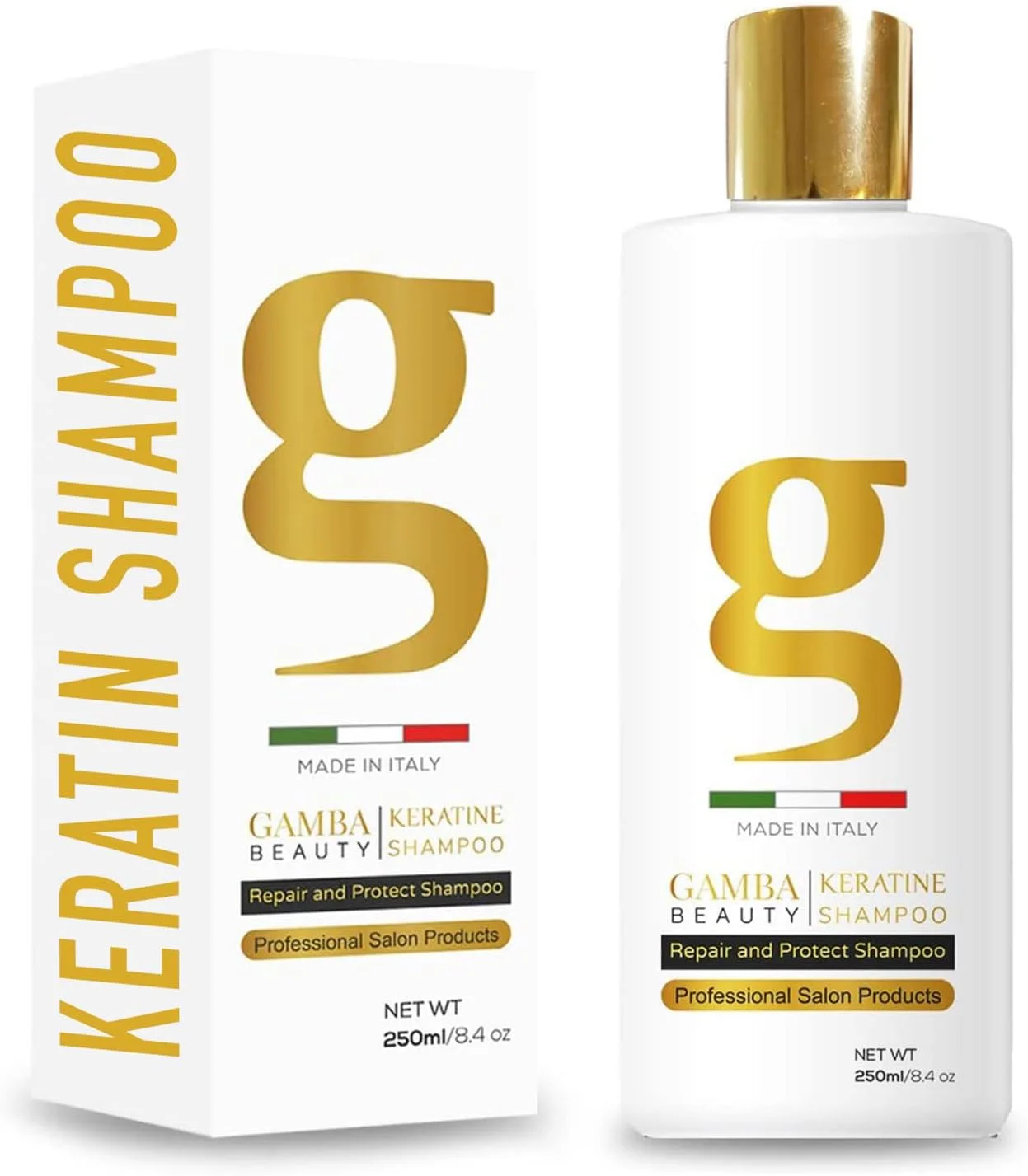 شامپو درمان مو کراتینه Gamba Beauty - شامپو کراتینه تقویت کننده - درمان کراتینه مو - ترمیم موهای آسیب دیده، آرام کردن وز، تغذیه موهای خشک و محافظت از پوست سر و تارهای مو شامپو درمان مو کراتینه Gamba Beauty - شامپو کراتینه تقویت کننده - درمان کراتینه مو - ترمیم موهای آسیب دیده، آرام کردن وز، تغذیه موهای خشک و محافظت از پوست سر و تارهای مو