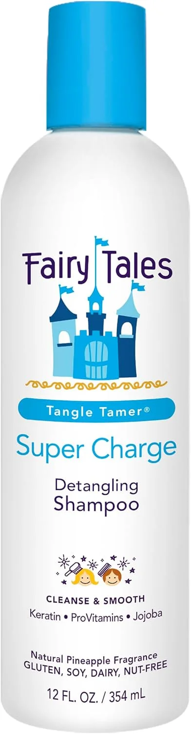 شامپو گره باز کن موهای کودکان Fairy Tales مدل Tangle Tamer Super Charge - حجم 355 میلی لیتر شامپو گره باز کن موهای کودکان Fairy Tales مدل Tangle Tamer Super Charge - حجم 355 میلی لیتر