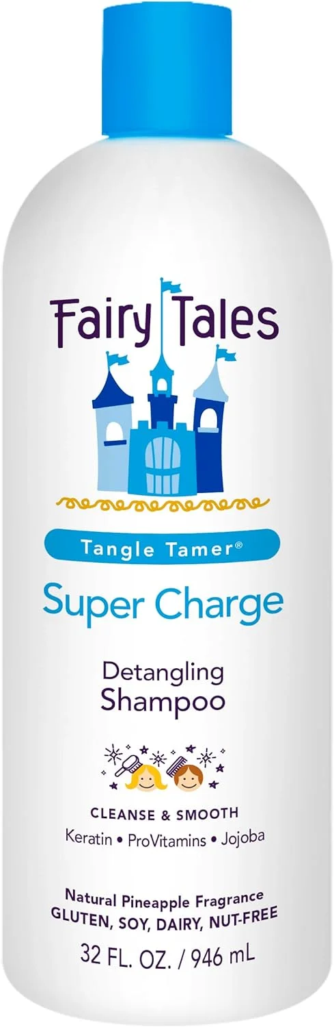 شامپو گره باز کن موهای کودکان Fairy Tales - فوق العاده مرطوب کننده و محافظت در برابر وز - بدون پارابن، بدون سولفات - 946 میلی لیتر شامپو گره باز کن موهای کودکان Fairy Tales - فوق العاده مرطوب کننده و محافظت در برابر وز - بدون پارابن، بدون سولفات - 946 میلی لیتر