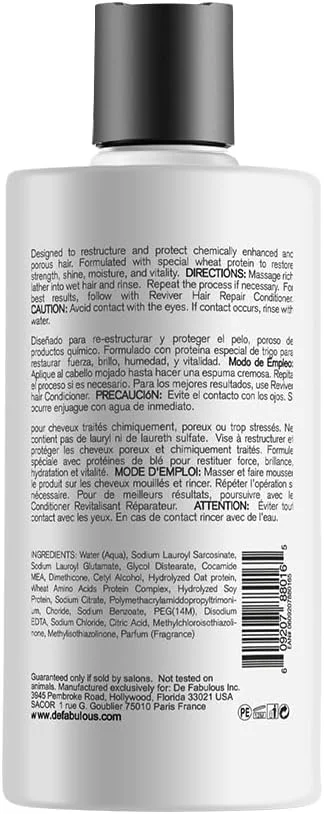 شامپو ترمیم کننده مو دی فابولوس ریوایور - 250 میلی لیتر | تقویت و ترمیم موهای آسیب دیده | غنی شده با پروتئین سویا، پروتئین جو دوسر و آمینو اسیدهای گندم | فرمول مرطوب کننده و افزایش دهنده درخشندگی شامپو ترمیم کننده مو دی فابولوس ریوایور - 250 میلی لیتر | تقویت و ترمیم موهای آسیب دیده | غنی شده با پروتئین سویا، پروتئین جو دوسر و آمینو اسیدهای گندم | فرمول مرطوب کننده و افزایش دهنده درخشندگی