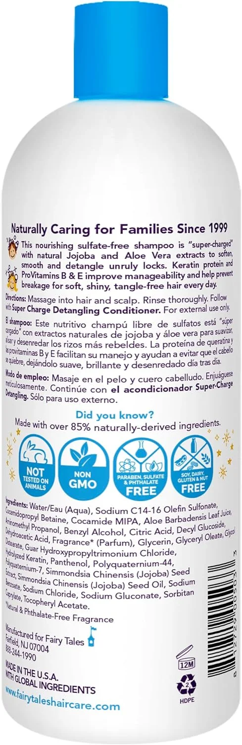 شامپو گره باز کن موهای کودکان Fairy Tales - فوق العاده مرطوب کننده و محافظت در برابر وز - بدون پارابن، بدون سولفات - 946 میلی لیتر شامپو گره باز کن موهای کودکان Fairy Tales - فوق العاده مرطوب کننده و محافظت در برابر وز - بدون پارابن، بدون سولفات - 946 میلی لیتر