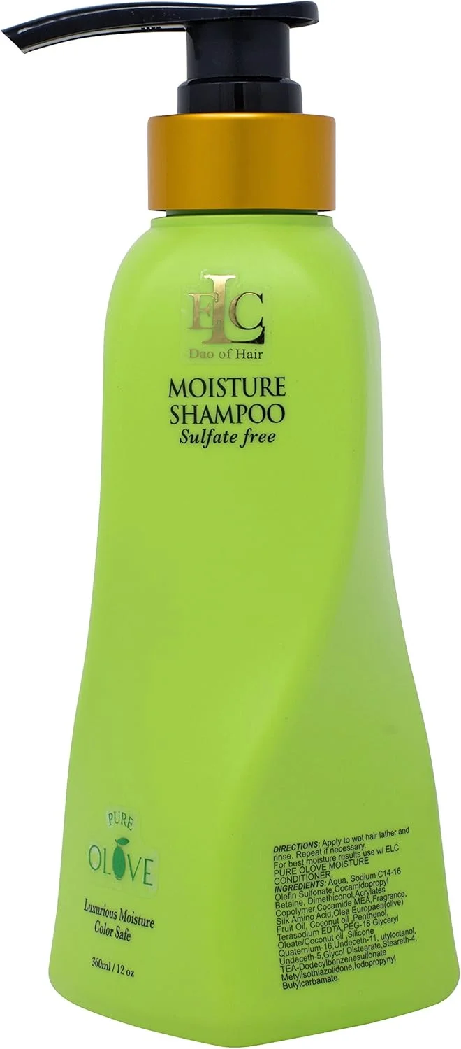 شامپو مرطوب کننده مو ELC Dao of Hair Pure Olove (355 میلی لیتر) - شامپو بدون سولفات و محافظ رنگ مو، مرطوب کننده، مغذی، متعادل کننده و ترمیم کننده، مناسب موهای خشک، کراتینه شده و با بافت های مختلف شامپو مرطوب کننده مو ELC Dao of Hair Pure Olove (355 میلی لیتر) - شامپو بدون سولفات و محافظ رنگ مو، مرطوب کننده، مغذی، متعادل کننده و ترمیم کننده، مناسب موهای خشک، کراتینه شده و با بافت های مختلف