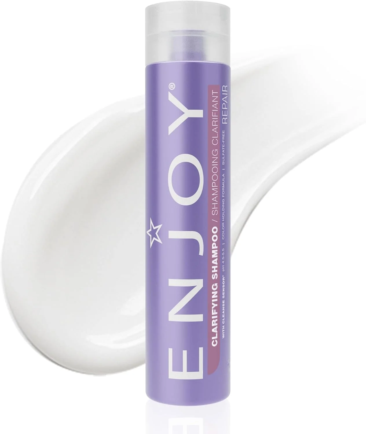 شامپو شفاف کننده Enjoy حجم 300 میلی لیتر مناسب انواع مو | از بین برنده تجمع مواد زائد از مو و پوست سر | محافظ رنگ مو | pH 4.5-5.5 | بدون سولفات | بدون گلوتن شامپو شفاف کننده Enjoy حجم 300 میلی لیتر مناسب انواع مو | از بین برنده تجمع مواد زائد از مو و پوست سر | محافظ رنگ مو | pH 4.5-5.5 | بدون سولفات | بدون گلوتن