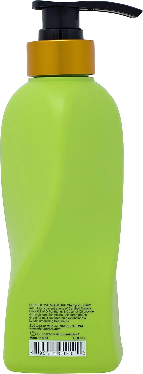 شامپو مرطوب کننده مو ELC Dao of Hair Pure Olove (355 میلی لیتر) - شامپو بدون سولفات و محافظ رنگ مو، مرطوب کننده، مغذی، متعادل کننده و ترمیم کننده، مناسب موهای خشک، کراتینه شده و با بافت های مختلف شامپو مرطوب کننده مو ELC Dao of Hair Pure Olove (355 میلی لیتر) - شامپو بدون سولفات و محافظ رنگ مو، مرطوب کننده، مغذی، متعادل کننده و ترمیم کننده، مناسب موهای خشک، کراتینه شده و با بافت های مختلف