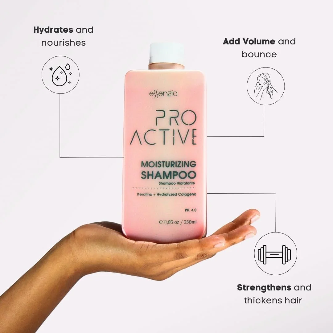 شامپو مرطوب کننده حرفه ای پرو اکتیو اسنزیا 350 میلی لیتر به همراه ماسک موی های ایمپکت 250 گرمی | برای درمان نانوپلاستیا، کراتین و صاف کردن مو | موهای خشک و وز شامپو مرطوب کننده حرفه ای پرو اکتیو اسنزیا 350 میلی لیتر به همراه ماسک موی های ایمپکت 250 گرمی | برای درمان نانوپلاستیا، کراتین و صاف کردن مو | موهای خشک و وز